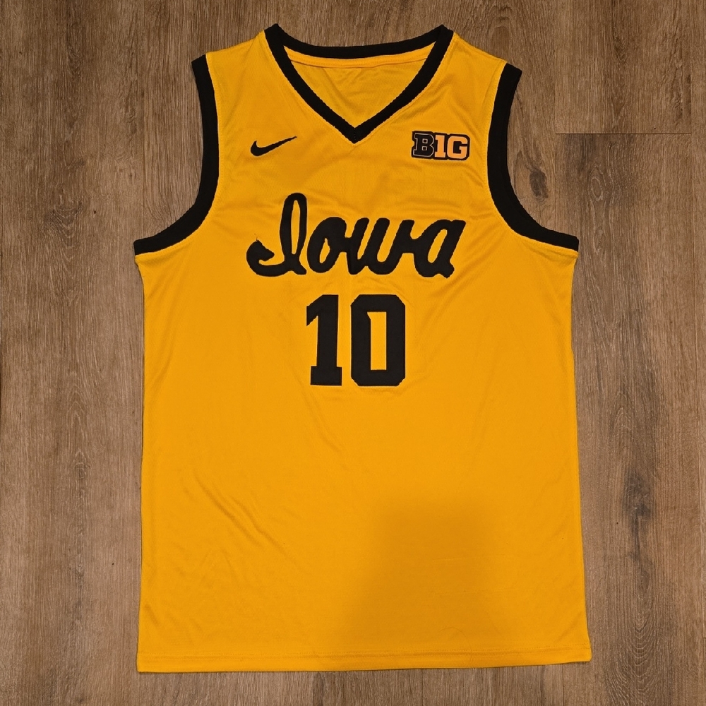 Megan Gustafson Iowa Hawkeyea Gold Stitched Mens Large L New